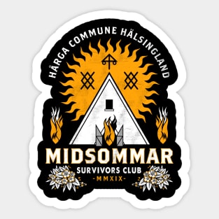 Midsommar Survival Club - Scary Horror - Summer Festival Sticker